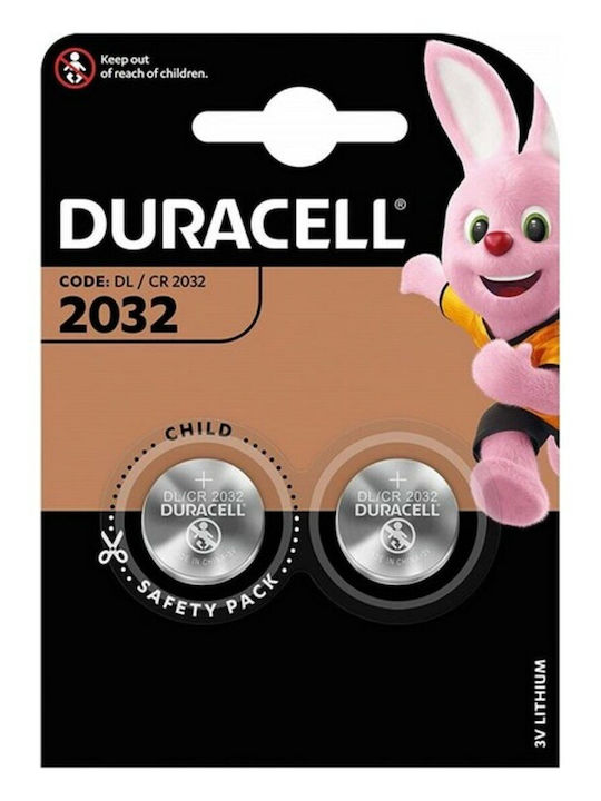 Duracell Μπαταρίες Λιθίου Ρολογιών CR2032 3V 2τμχ