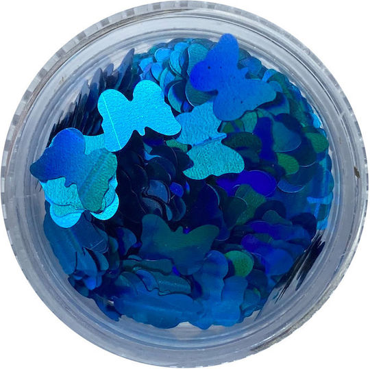 UpLac Butterflies Holo 18 Glitzersteine für Nägel in Grün Farbe