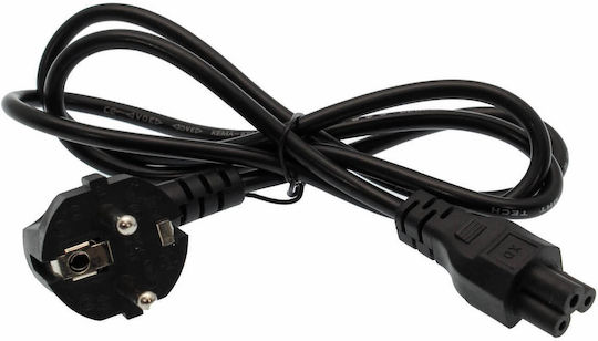 Schuko - IEC C5 Кабел 1.2м Черен