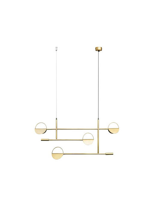 Luma Pendant Light Yellow Rail with Socket G9 110x40cm