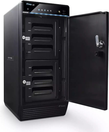 Fantec QB-X8U31 Case for 8 Hard Drives 3.5" SATA III with Connection SATA / USB 3.1