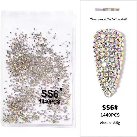 WD Micro - Medium Strass für Nägel SS6 1440Stück