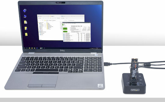 StarTech Dockingstation für 2 Festplatten SATA M.2 (2230)" / M.2 (2242)" / M.2 (2260)" / M.2 (2280)" mit USB-C Verbindung (M2-HDD-DUPLICATOR-N1)