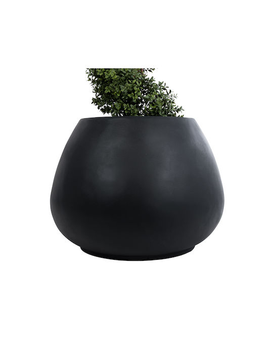 GloboStar Colombo Planter Polyester Black 60x60x45cm.