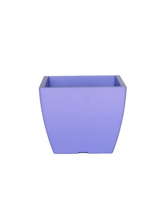 Viomes Linea Übertopf Kunststoff Lila 27x22x22εκ.
