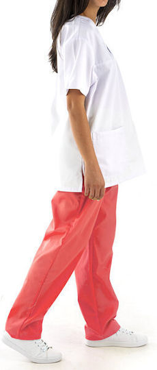 Women's Pink Medical Pants Cotton and Polyester
