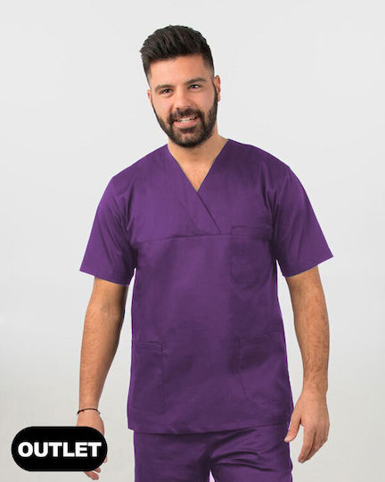 Ayo Newton Unisex Ιατρική Μπλούζα Μωβ