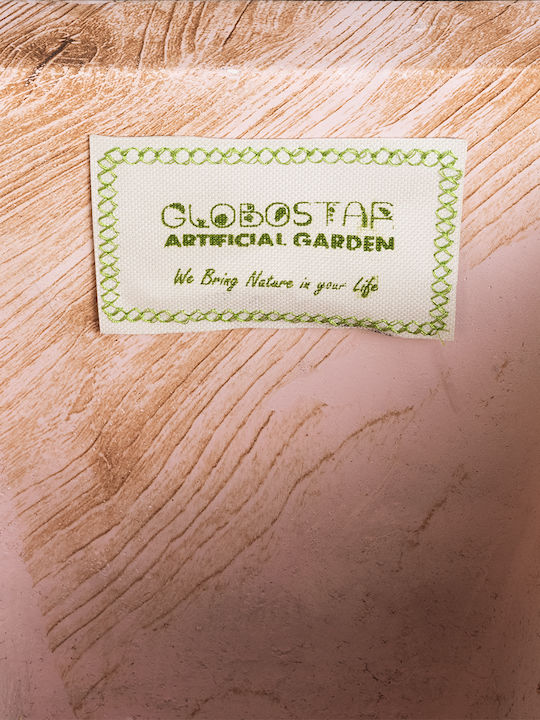 GloboStar Cassiano Κασπώ Μεταλλικό Καφέ με Βάση 36x36x120εκ.