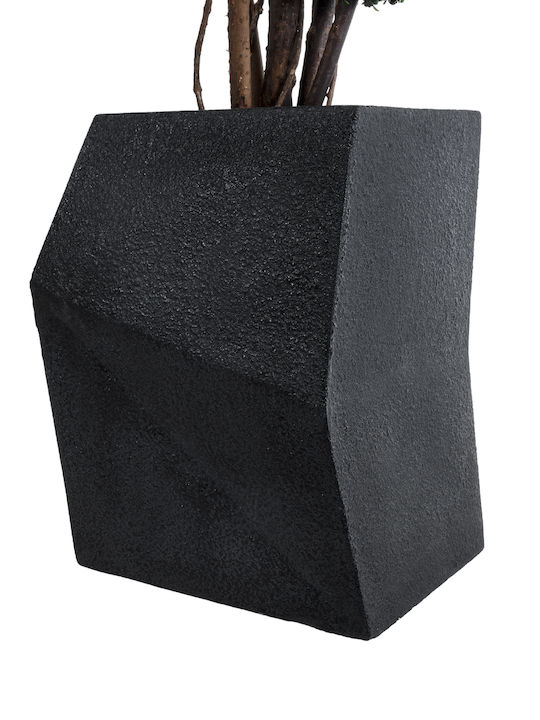 GloboStar Camden Planter Polyester Black 47x43x66cm.