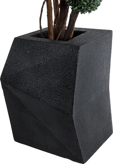 GloboStar Camden Κασπώ Πολυεστερικό Μαύρο 47x43x66εκ.