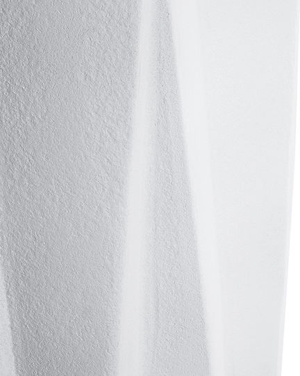 GloboStar Padova Übertopf Polyester Weiß mit Gestell 48x48x100εκ.