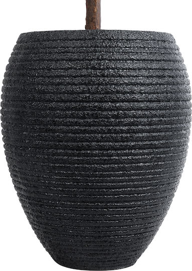 GloboStar Nashville Planter Polyester Black with Stand 40x40x50cm.