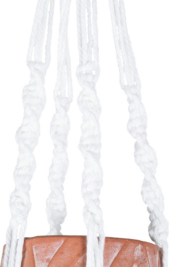GloboStar Artificial Garden Pserimos Κρεμαστό Κασπώ Κεραμικό Καφέ 8x8x58εκ. 10τμχ