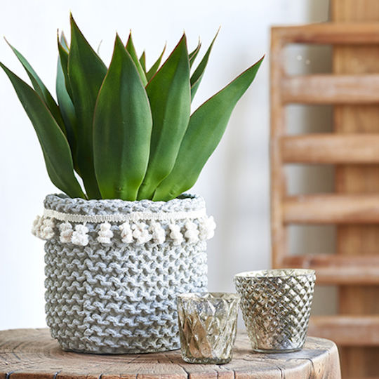 Artekko Planter Concrete Gray 27x27x25cm.