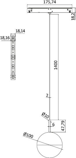 Braytron LED Κρεμαστό Φωτιστικό Μαύρο Braytron LED Κρεμαστό Φωτιστικό Μαύρο