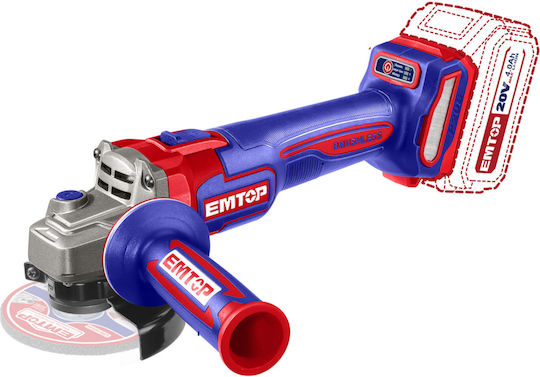 Emtop ELAG211542 Ъглошлайф 115мм На батерия