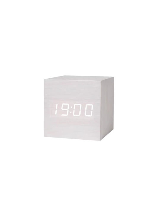 Tabletop Digital Clock with Alarm White 909474_w