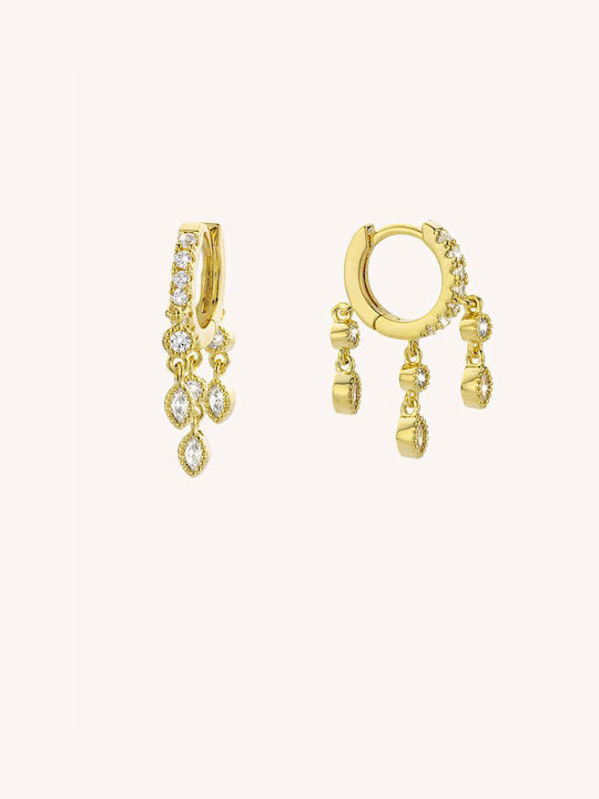 Mya-Bay Silver Gold Plated Earrings Mya-Bay Silver Gold Plated Earrings