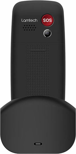 Lamtech Tiny L II with Dock Dual SIM Κινητό με Μεγάλα Κουμπιά Μαύρο