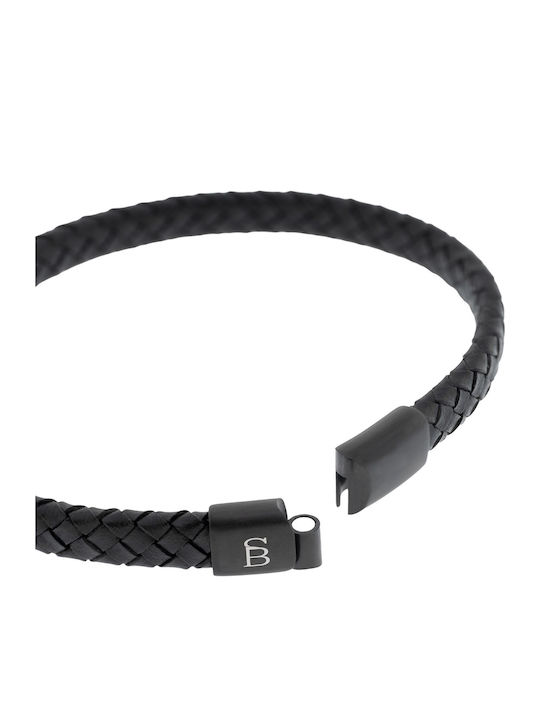 Steel & Barnett Ανδρικό Βραχιόλι Δερμάτινο