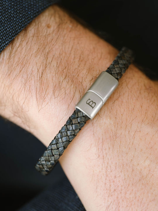 Steel & Barnett Herren Armband aus Leder