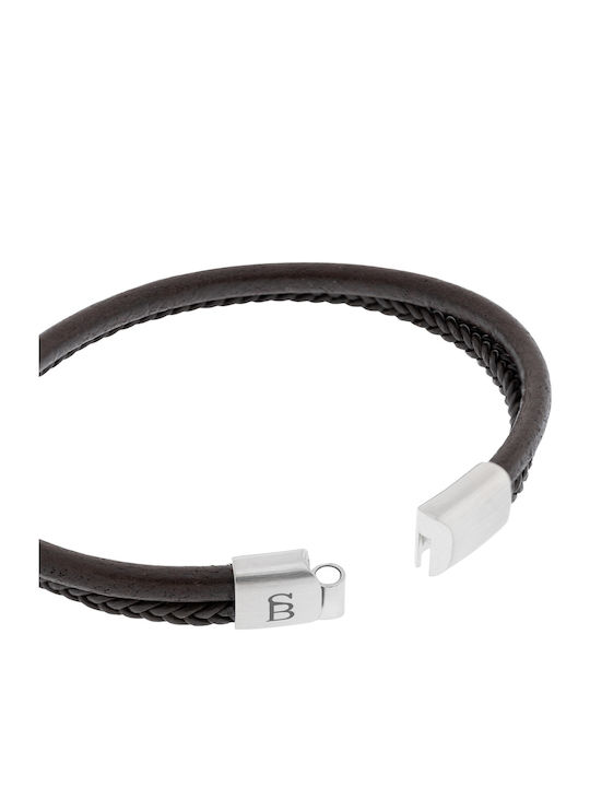 Steel & Barnett Men's Bracelet made of Leather