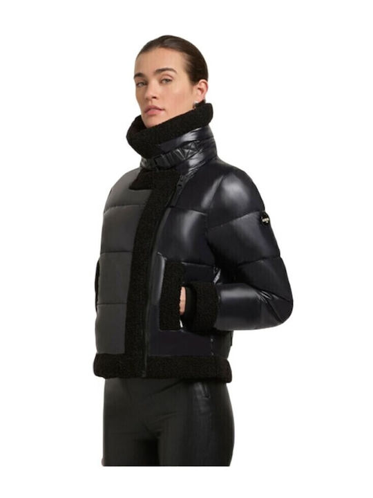 Women's Short Lifestyle Jacket for Winter Black