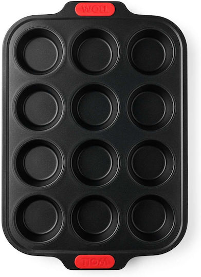 Woll Φόρμα Ζαχαροπλαστικής για Cupcakes/Muffins 12 Θέσεων 36.5x28x3.3εκ.