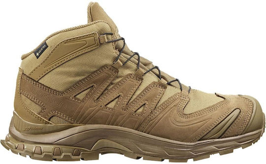 Salomon Military Half Boots Xa Forces Mid Gtx with membrane Gore-Tex Leather Brown