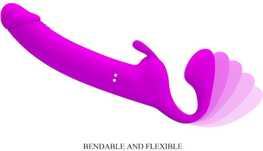 Pretty Love Strap-on Strapless Strap On with Dildo with Vibration in Purple Color