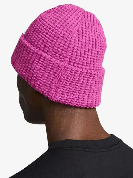 Peak Beanie Unisex Beanie Knitted in Pink color