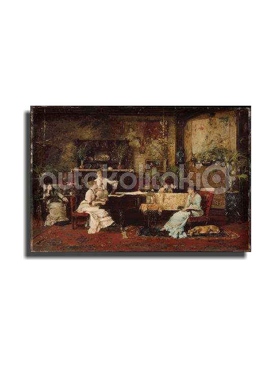 Canvas Print Replica Painting Music Room Mihály Munkácsy 90cm X 67cm