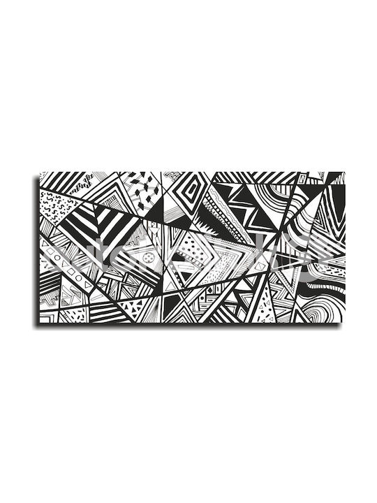 Schwarz-Weiß-Gemälde 65cm x 35cm