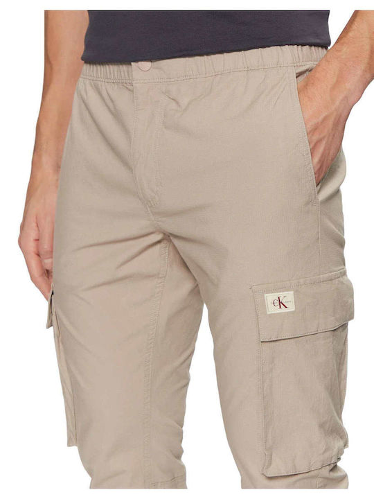 Trousers Cargo Elastic in Skinny Fit Beige