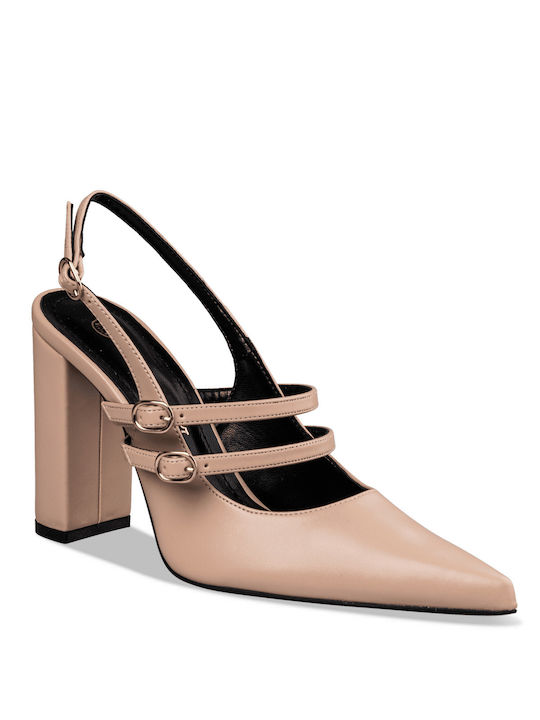 Envie Shoes Stiletto Beige High Heels Pumps