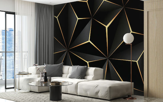 3D Moderne Wandbild Tapete Wohnzimmer Wandverkleidung Gold 148x220