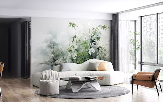 Moderne Tapete See Blätter Pflanzen Tapete 240x360