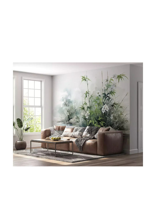Modern Wallpaper Lake Leaves Plants Wallpaper 240x360