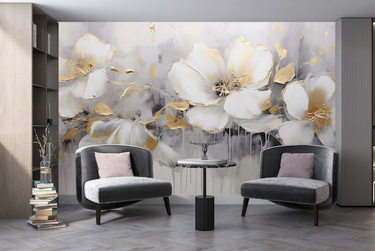 Wandbilder Wohnzimmer Weiße Blume Beton Tapete Schlafzimmer 240x360