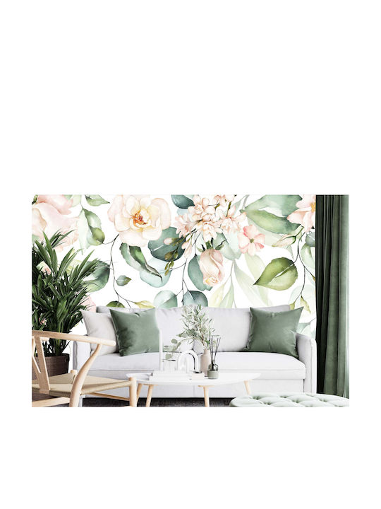 Fototapet Living Room Tapet Modern Flori Pastel 148x220