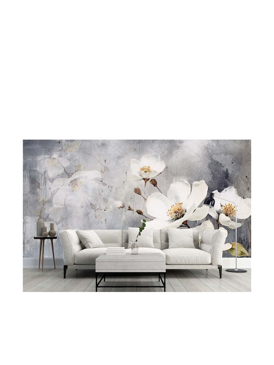 Floral Wall Mural Living Room White Magnolia Flower Wallpaper 260x390