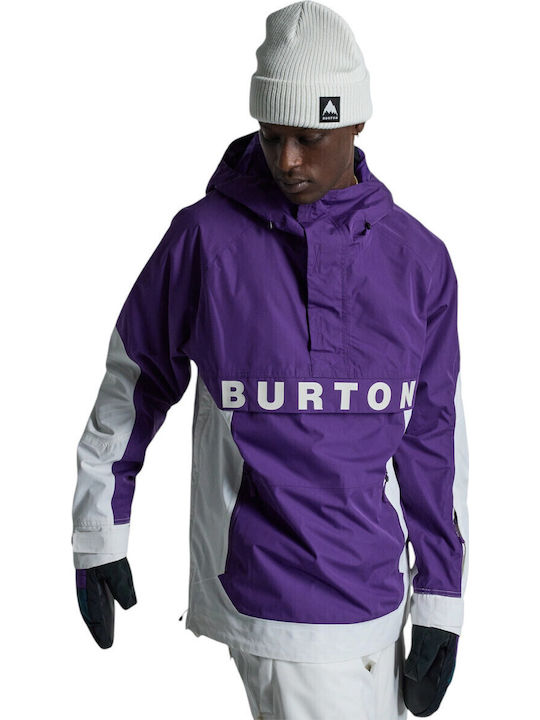 Burton Frostner 2l 21470104501 Ανδρικό Μπουφάν για Σκι & Snowboard Μωβ