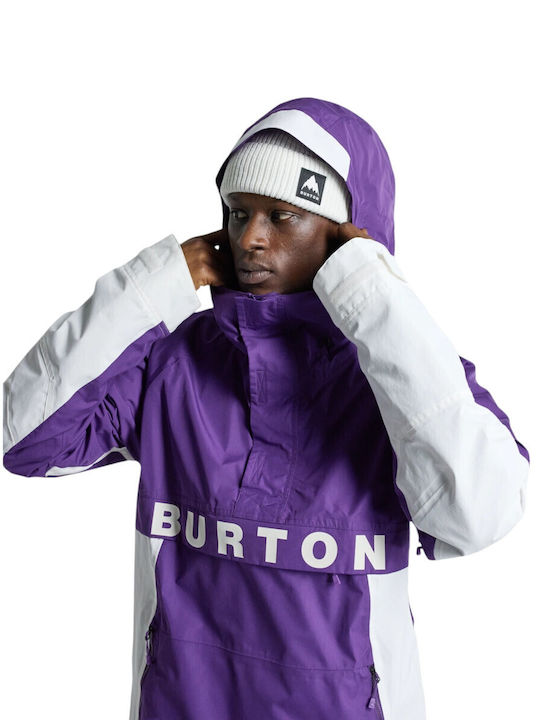 Burton Frostner 2l 21470104501 Ανδρικό Μπουφάν για Σκι & Snowboard Μωβ