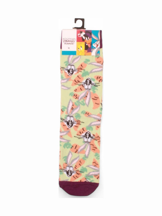 Closet22 Damen Gemusterte Socken Purple 1Pack