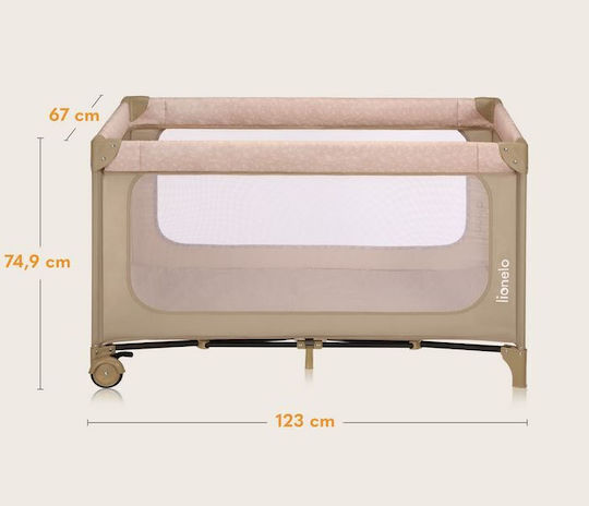 Lionelo Yasmin Loc de joacă 2 Nivele cu Saltea Verde 123x67cm