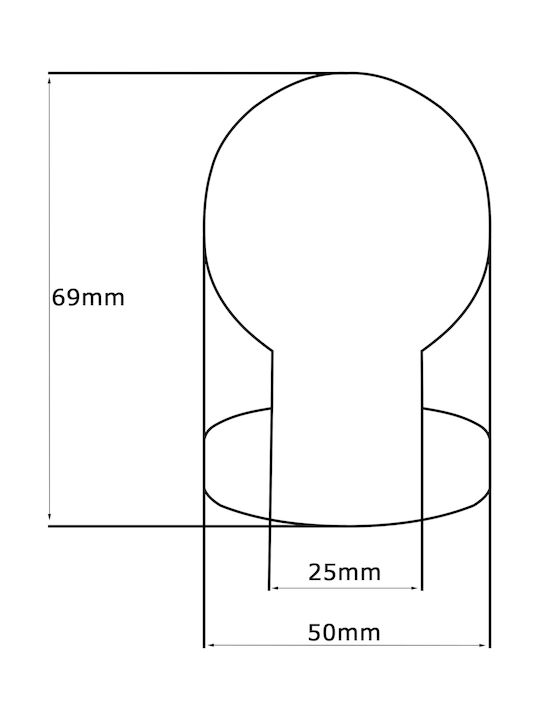 Saguatti Buton Ușa din față Stainless Steel