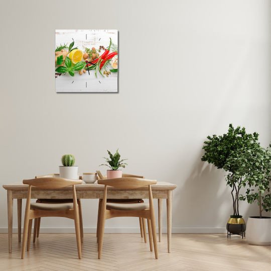 Decowalls Ρολόι Τοίχου Λευκό 40x40cm