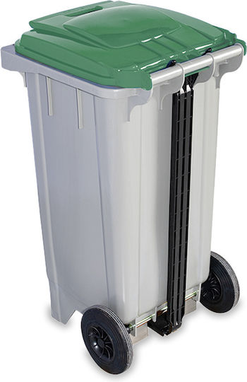 Green City International Plastic Waste Bin 120lt Gray