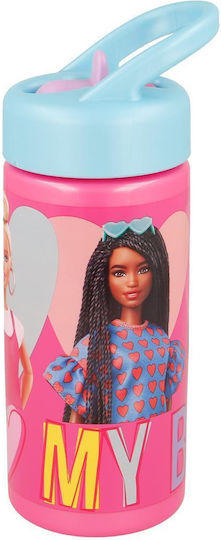 Stor Kids Water Bottle Barbie 410ml