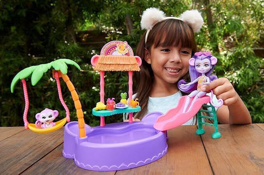 Mattel Swimming Pool Playset Σετ Κούκλας για 3+ Ετών 15εκ.